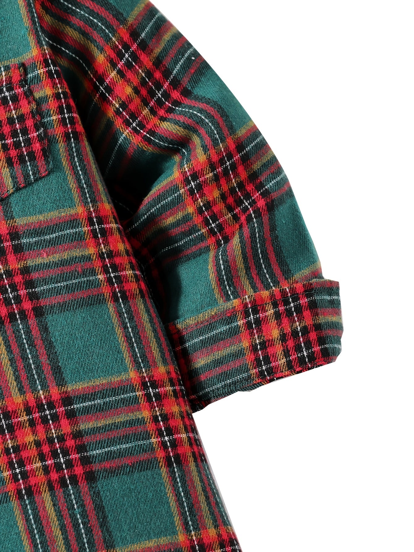 Boys' Party Gentleman Bow Tie Long Sleeve Collared Shirt, Christmas Gift, Plaid Dress Shirt Suitable for Autumn and Winter