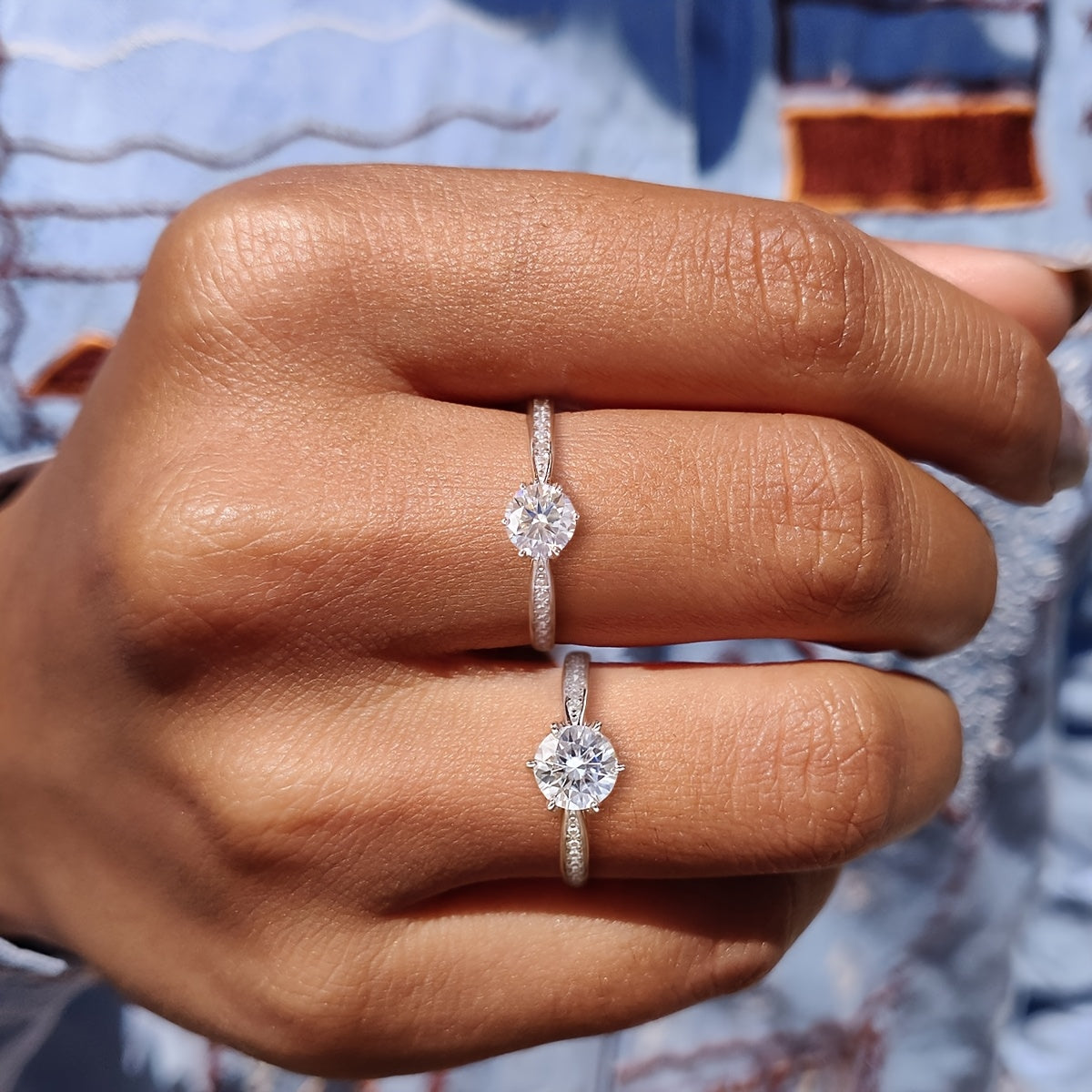 Weight: 5 yards 2. 1g, 6 yards 2. 25g, 7 yards 2. 27g, 8 yards 2. 3g, 9 yards 2. 4g, 10 yards 2. 5g, 11 yards 2. 52g; Moissanite: 1ct*1pc 1CT Moissanite Engagement Ring Women'S Wedding Ring 925 Sterling Silvery Low Allergy Sp