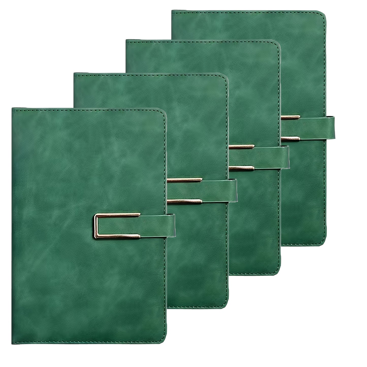 4 PACK A5/ B5 Leather Hardcover Notebook, Lined Notebook 80 GSM Thick Durable Paper for School Office Business Use, Back to School Season Supplie, Christmas Birthday Gift