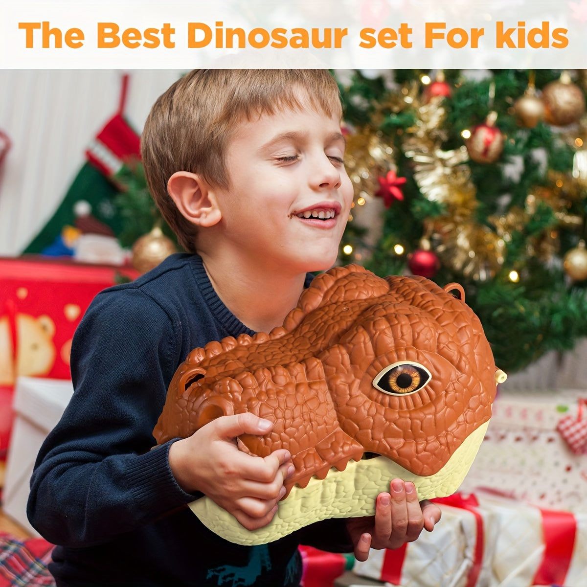 Dinosaur Toys For Kids, 49pcs Dinosaurs Figures with Airplane & Trees & Truck Playset To Create Dinosaur Worlds, Educational Dolls For Boys And Girls, Ideal Halloween & Christmas Gifts