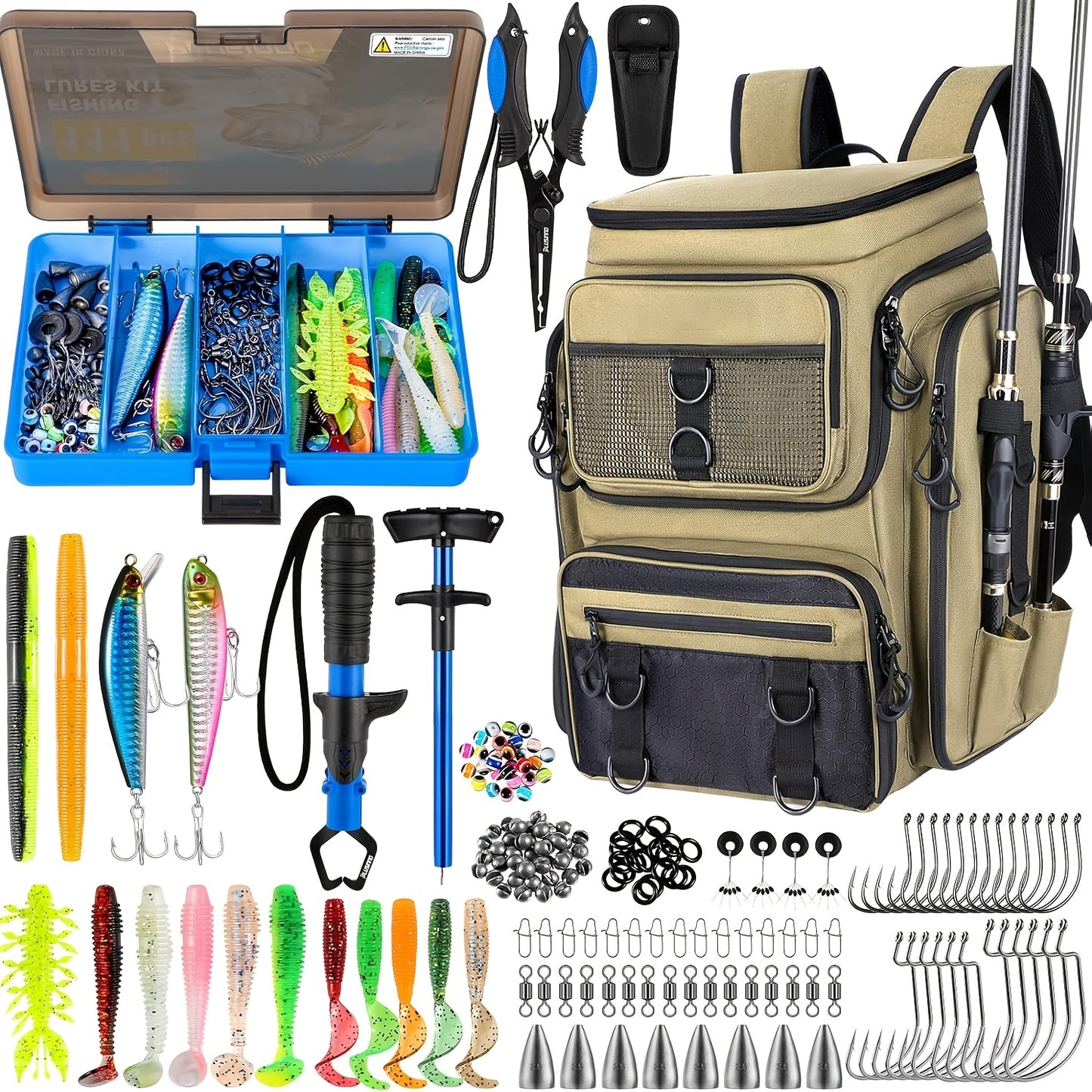 Factory Supplier Extra Large Capacity Fishing Backpack: 11.1gal With Built-in Rod Tube, For Carrying Fishing Gear & Equipment. Ideal For Fishing, Mountaineering, Hiking, And Camping.