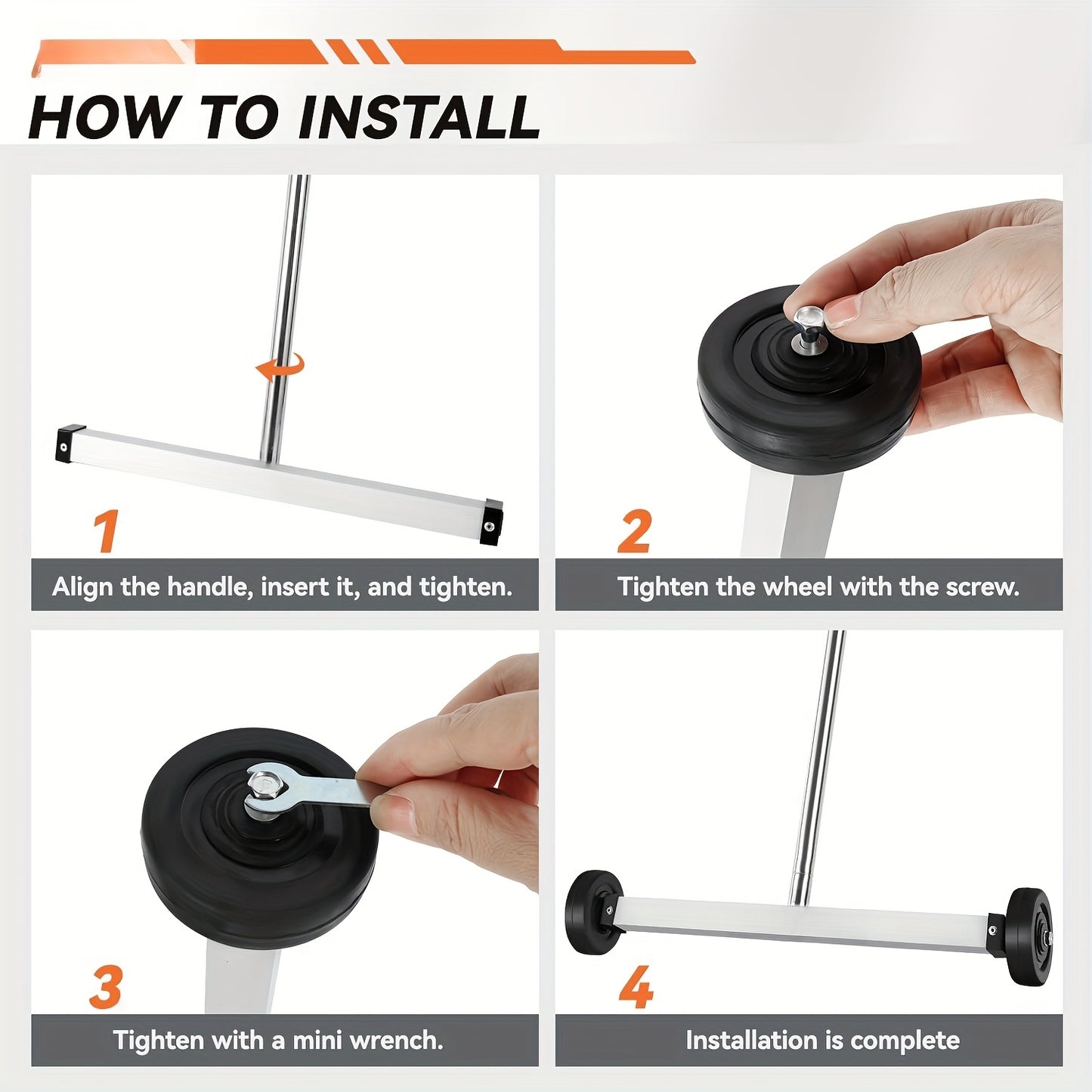 17" Heavy Duty Magnetic Sweeper with Telescoping Handle & Wheels - 8.8 lbs Pull Force, Ergonomic Grip, Compact Design for Home, Garage, Workshop - Durable Metal Construction, Magnetic Sweeper for Metal Debris, Garage Cleaning