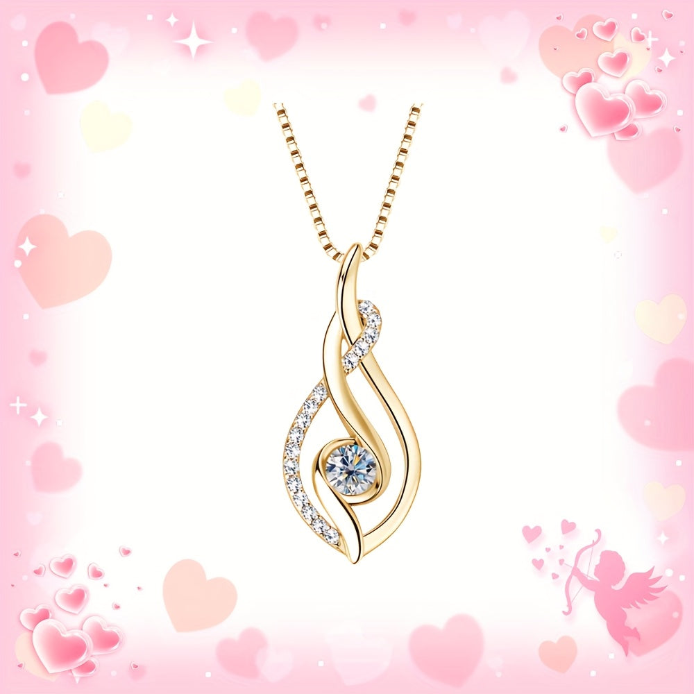 S925 Silver 0.25/1/2 Carat Moissanite Necklace, High-Quality Elegant and Exquisite Women's Fashion Pendant Necklace, 925 Silver Necklace, Women's Jewelry Necklace for Daily Wear/Party/Birthday/Anniversary, Perfect Gift for Lo