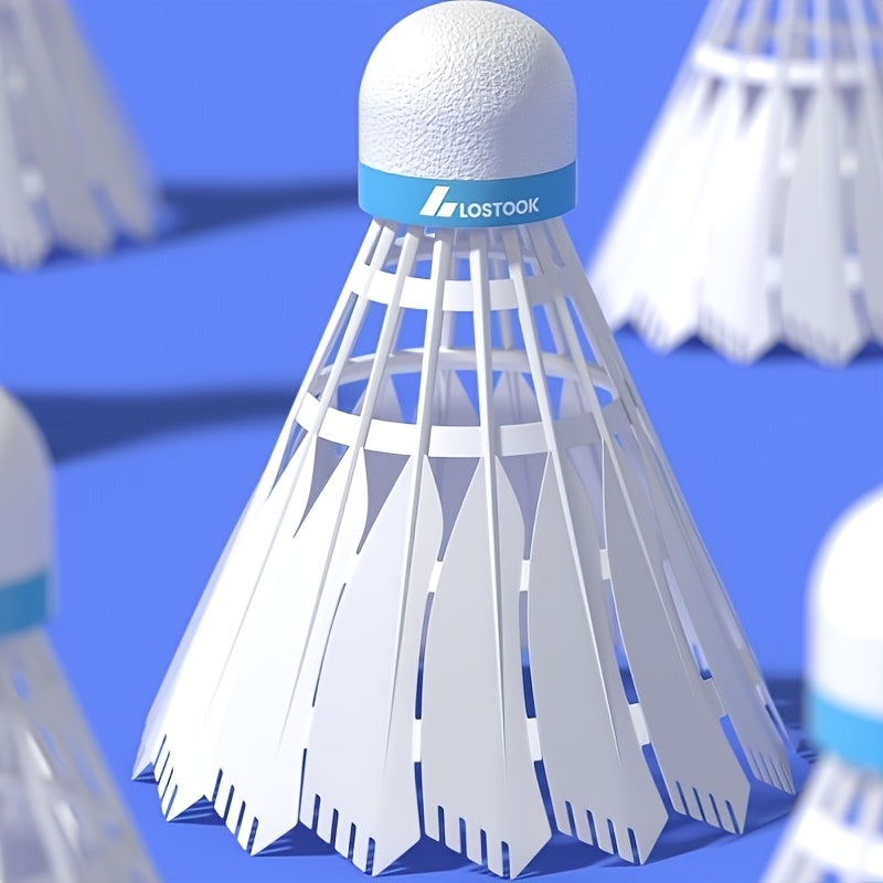 12-Pack High-Bounce Nylon Training Shuttlecocks | Windproof, Ideal for Universal Use