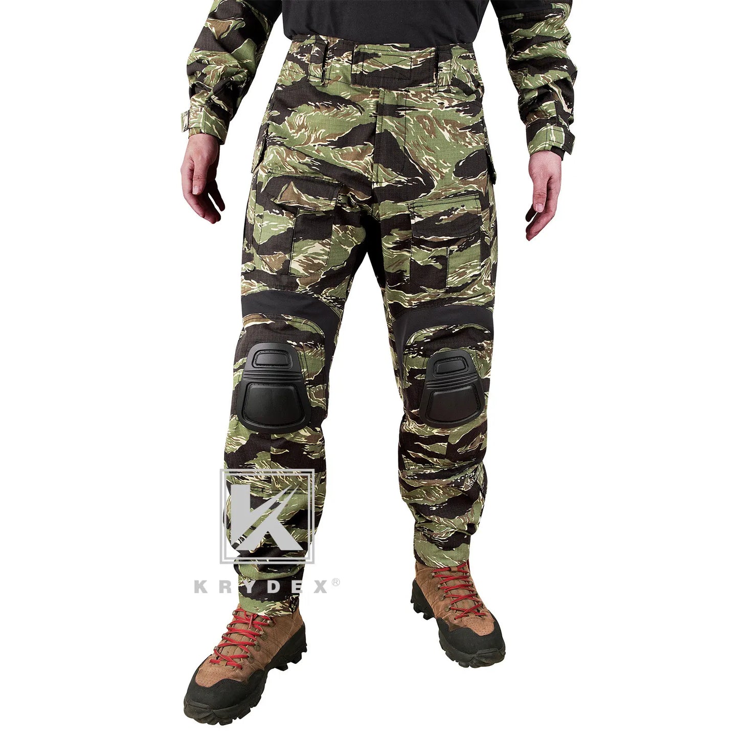KRYDEX Camouflage Combat Uniform Suit Clothing For Hunting Outdoor Tactical Camouflage Shirt & Pants Kit