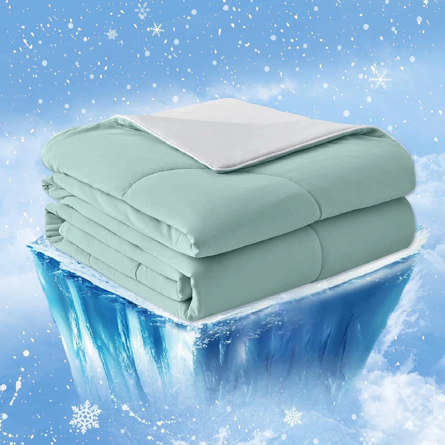 One Cool Comforter, Double-Sided Cold Technology Fabric Cool Blanket for Night Sweats and Hot Sleepers