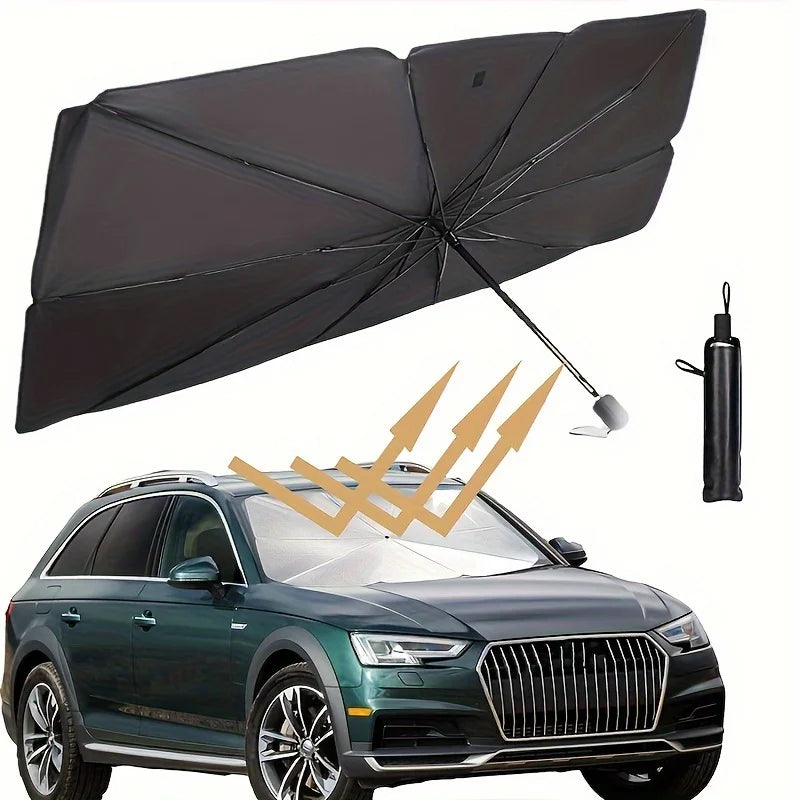 Car Windshield Sun Shade Umbrella, Car Window Shades, Foldable Car Windshield Sun Shade Cover, Block Heat and UV Rays Sun Visor