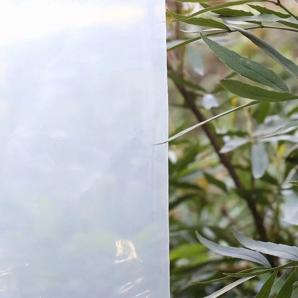 6.5 ft. x 32 ft. 3.1 Mil Plastic Clear Polyethylene Greenhouse Film for Grow Tunnel and Plant Cover & Frost Blanket