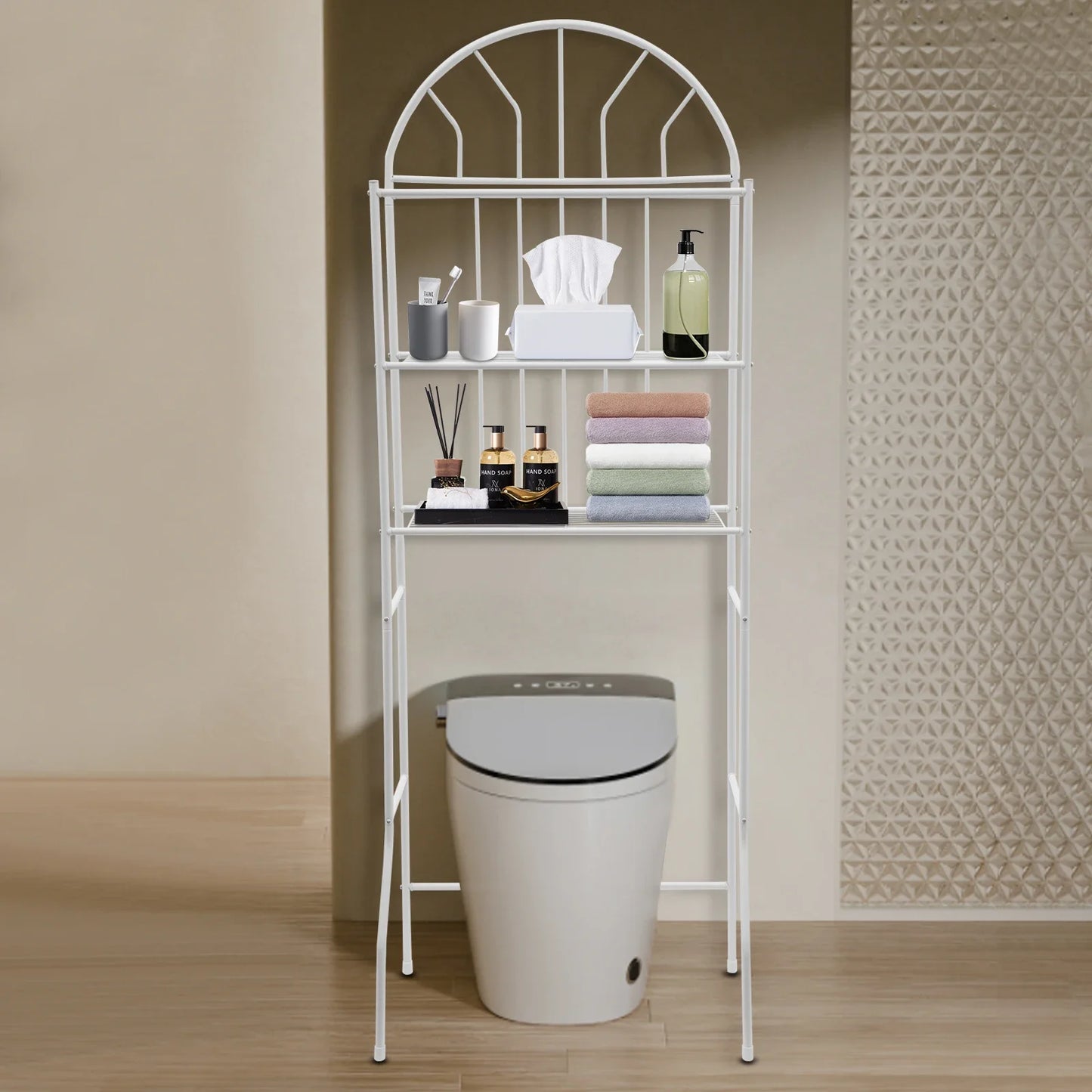 Over The Toilet Storage Rack Shelves Bathroom Organizer Shelf Space Saver 3 Tier