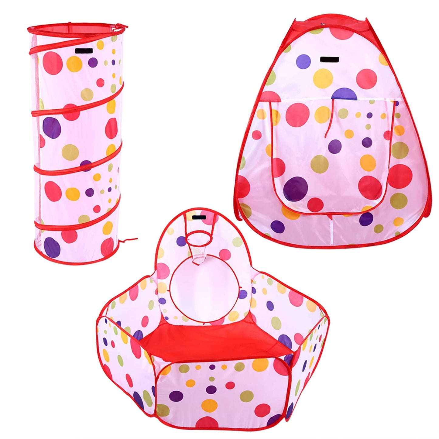 3Pcs/Set Children Baby Play House Tent Tunnel Ball Pool Up Kids Indoor Outdoor Toys Baby Ball Pool Brain Game Learning