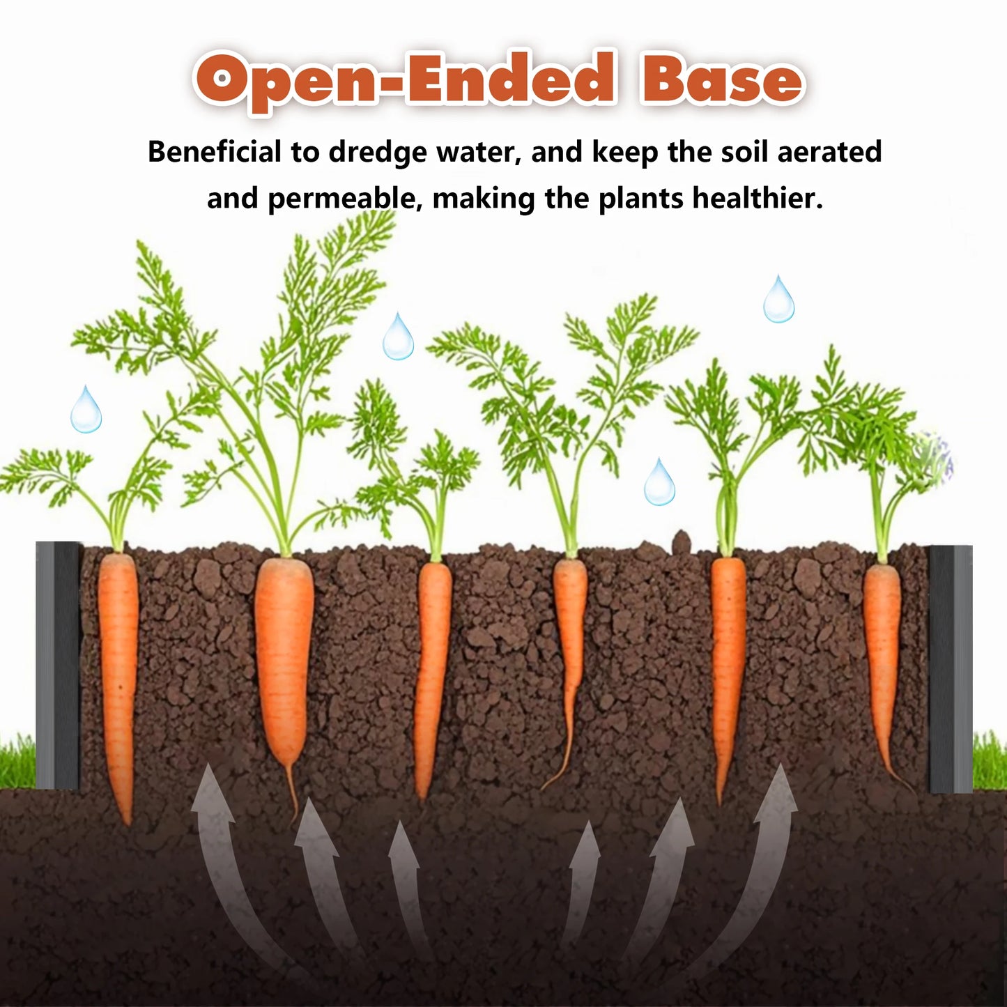 6x3x2 FT Metal Raised Garden Bed, Outdoor, Reinforced, Galvanized, Rustproof, Colored Steel Planter Boxes for Vegetables