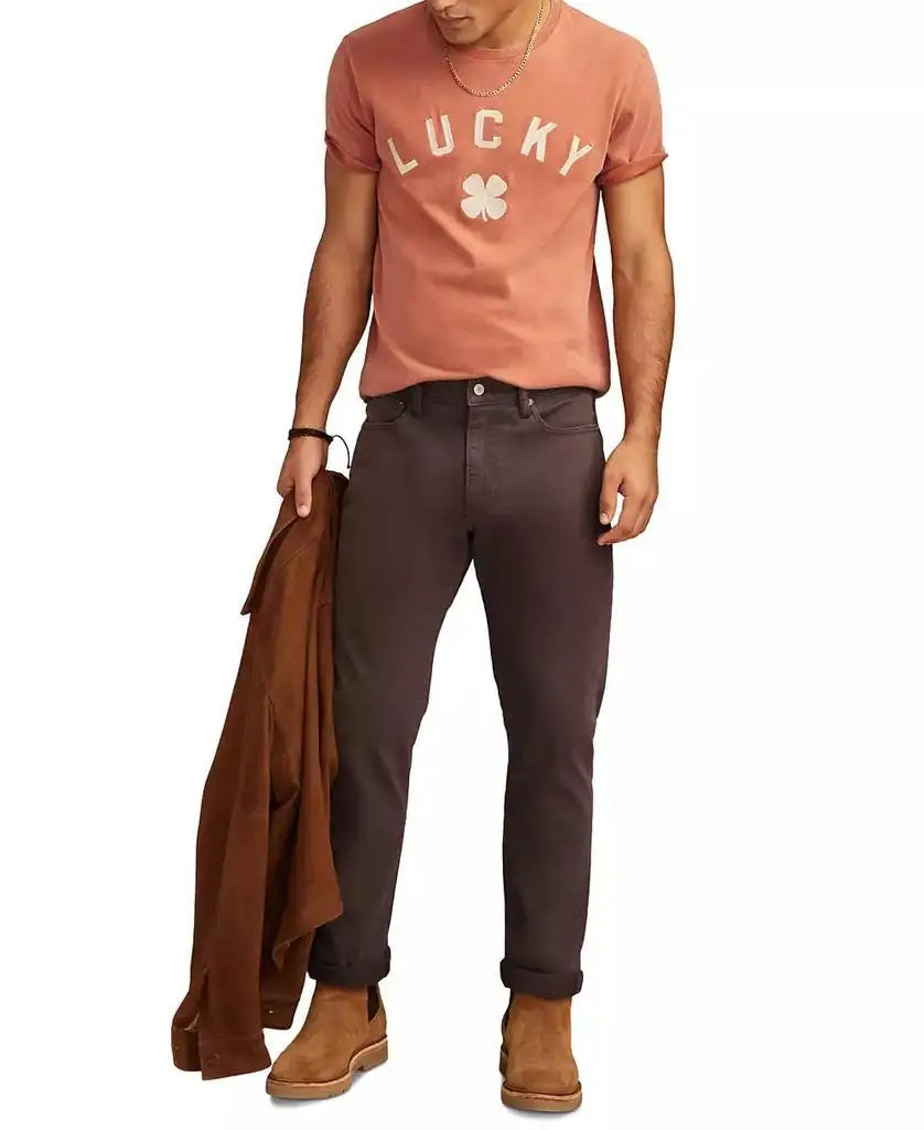 Lucky Brand Men's Athletic Straight Fit Jeans Brushed Twill for Running and Sportswear 410