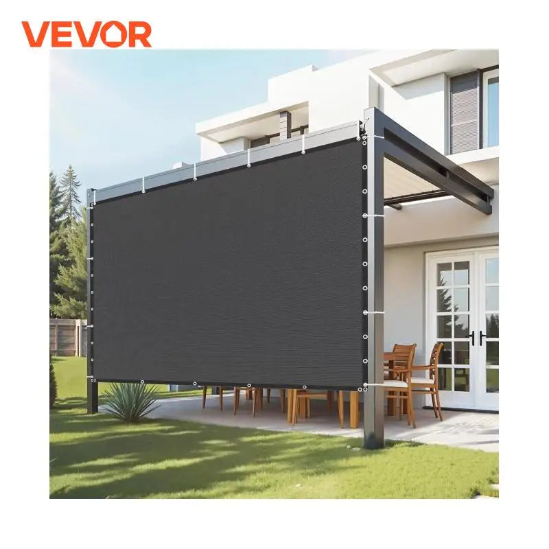 VEVOR 90% Sun Shade Cloth 10x10/12/20ft Pergola Shade Cover 140 GSM HDPE Canopy Privacy Screen for Outdoor Patio Garden Backyard