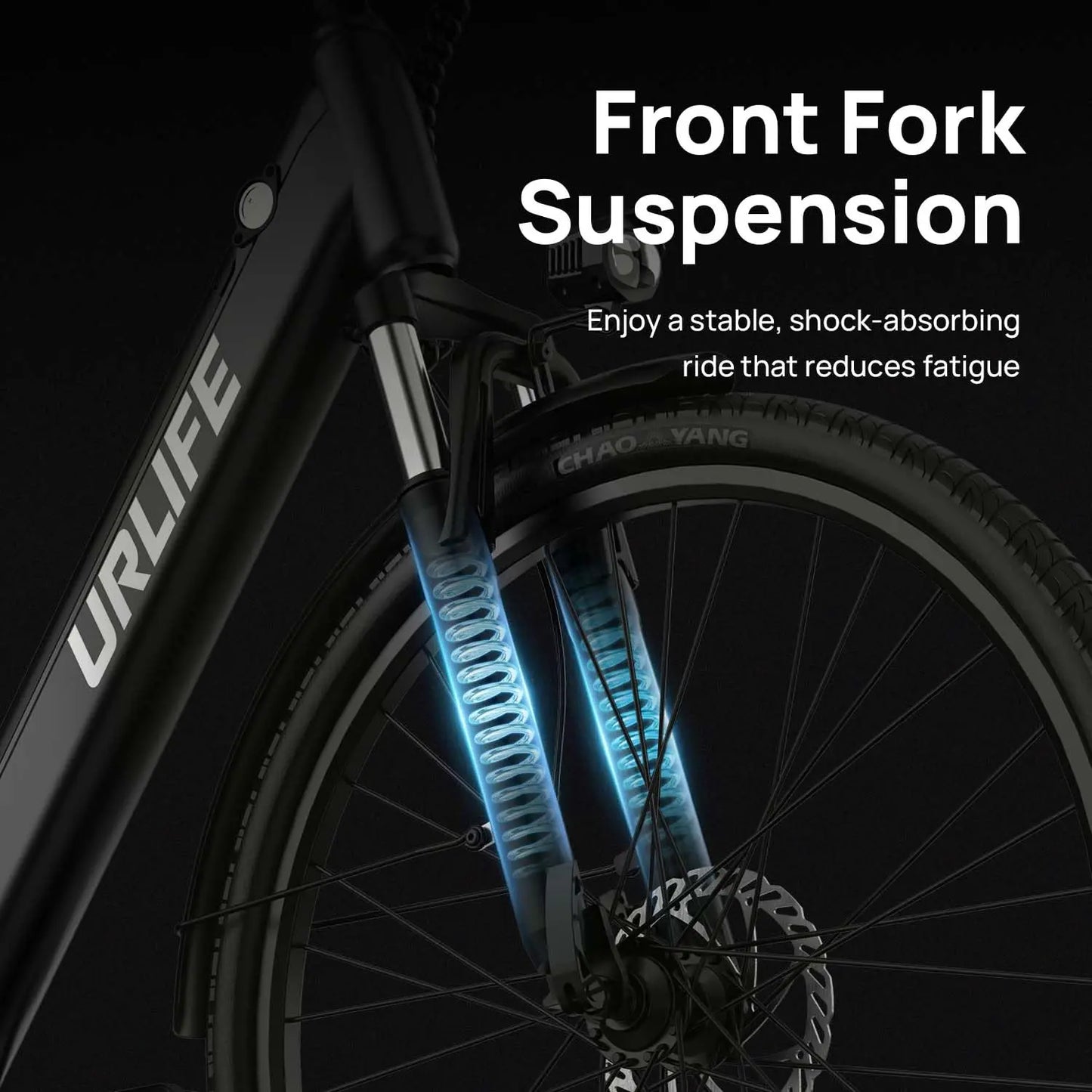 750W E-Bike Commuter 26x2" Tires 48V 10.4Ah Removable LCD Display 20MPH Speed 7-Speeds Hydraulic Disc Brakes for Adults