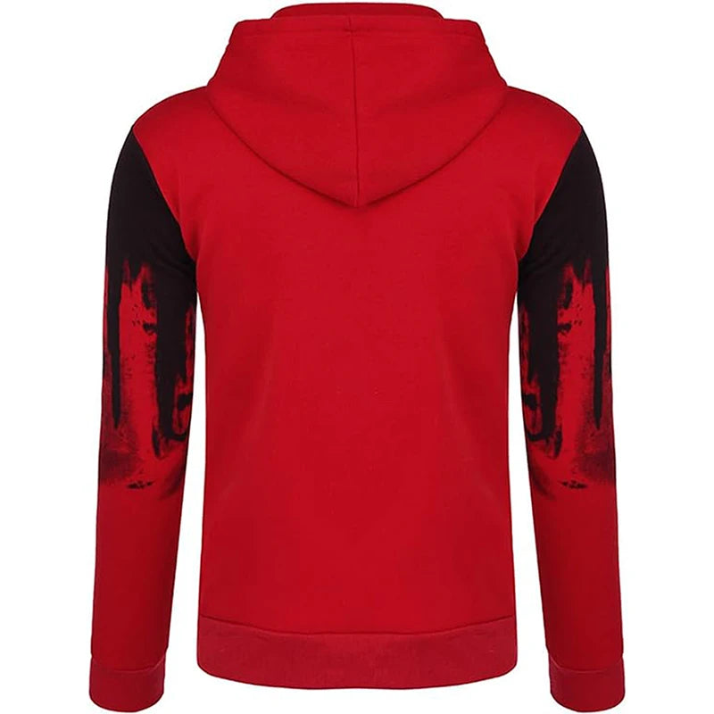 Men s Oversized Hood Sweatshirt 3D Printed Long Sleeve Loose Hoodies with Kangaroo Pocket for Autumn Winter