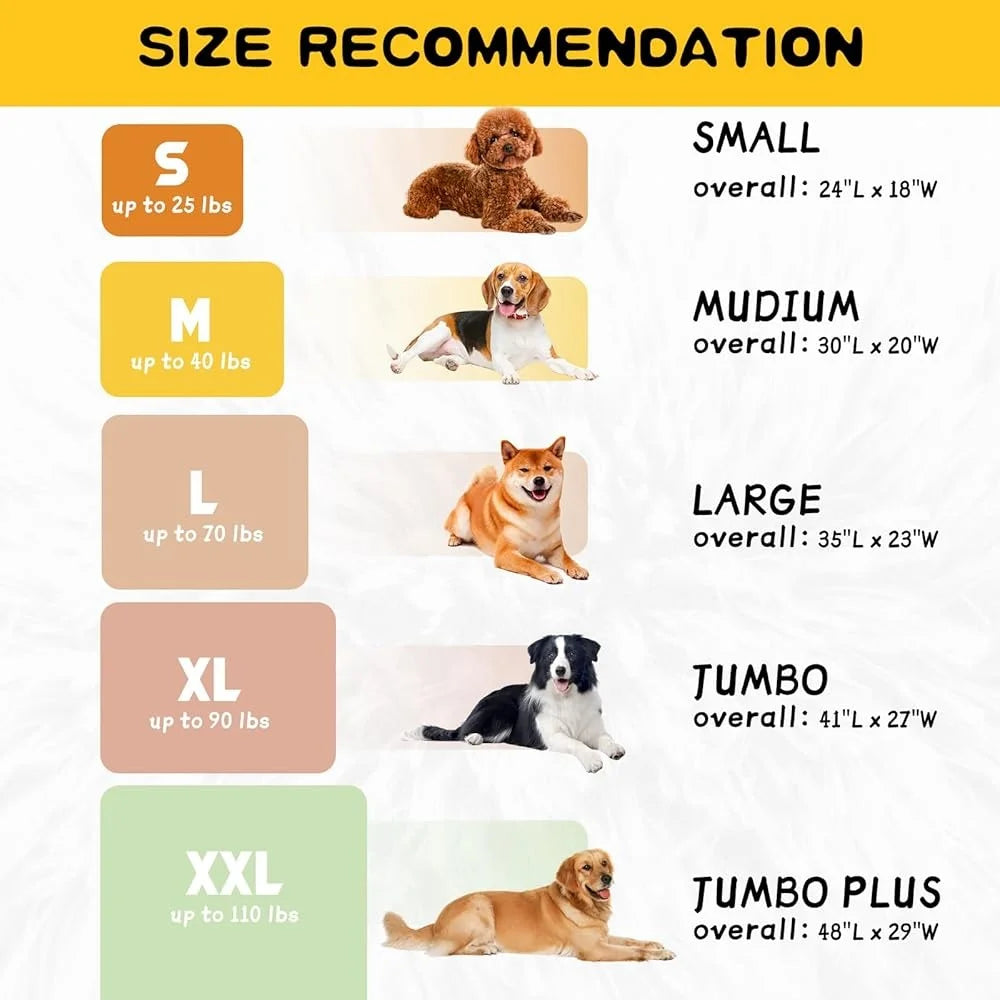 Large Dog Bed Soft Washable Anti-Slip Crate Pad Waterproof Pet Mat Travel Home and Kennel Use