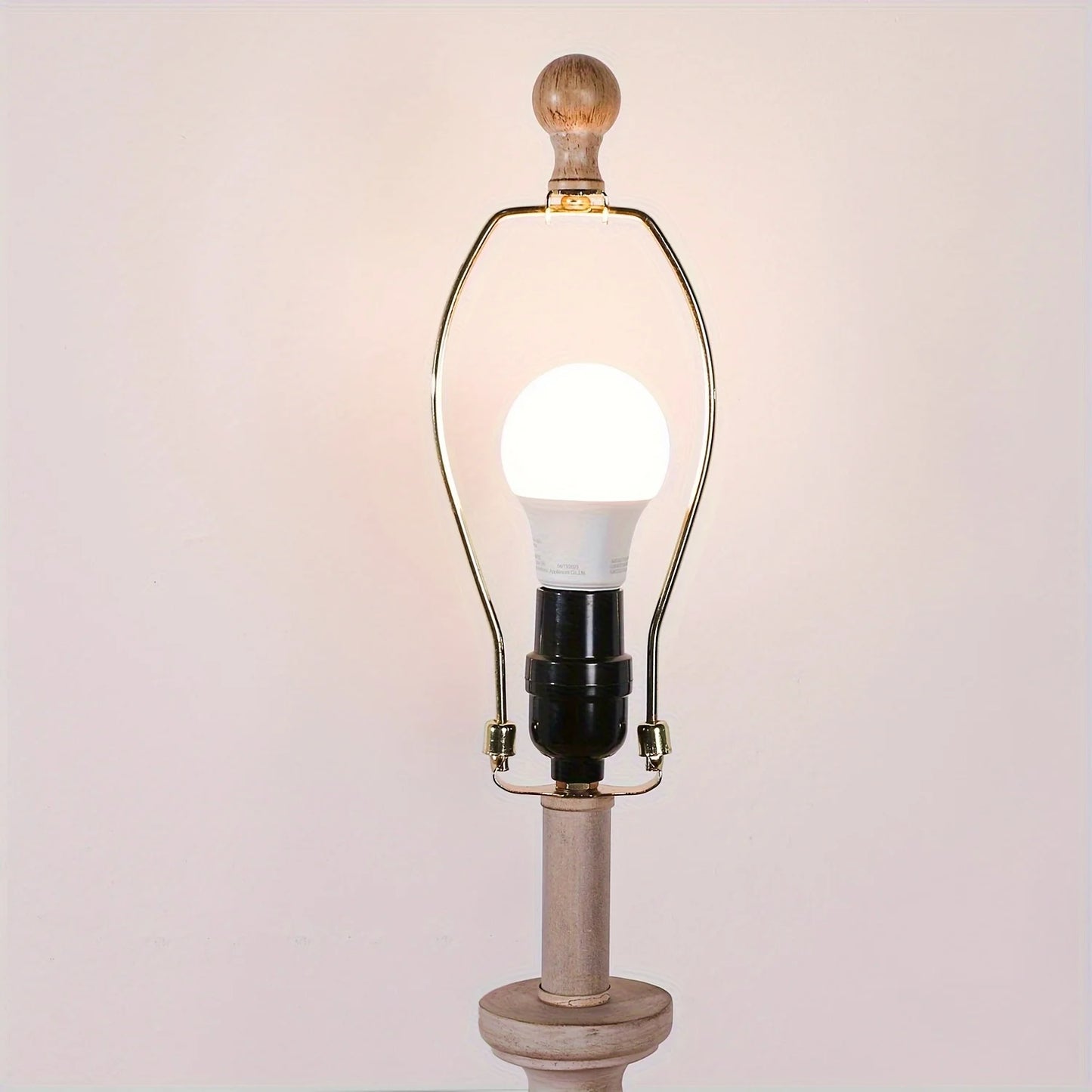 2 Set Coastal Candlestick Table Lamps For Living Room With 2 LED Bulbs, Touch Control 3 Way Dimmable Bedside Lamp
