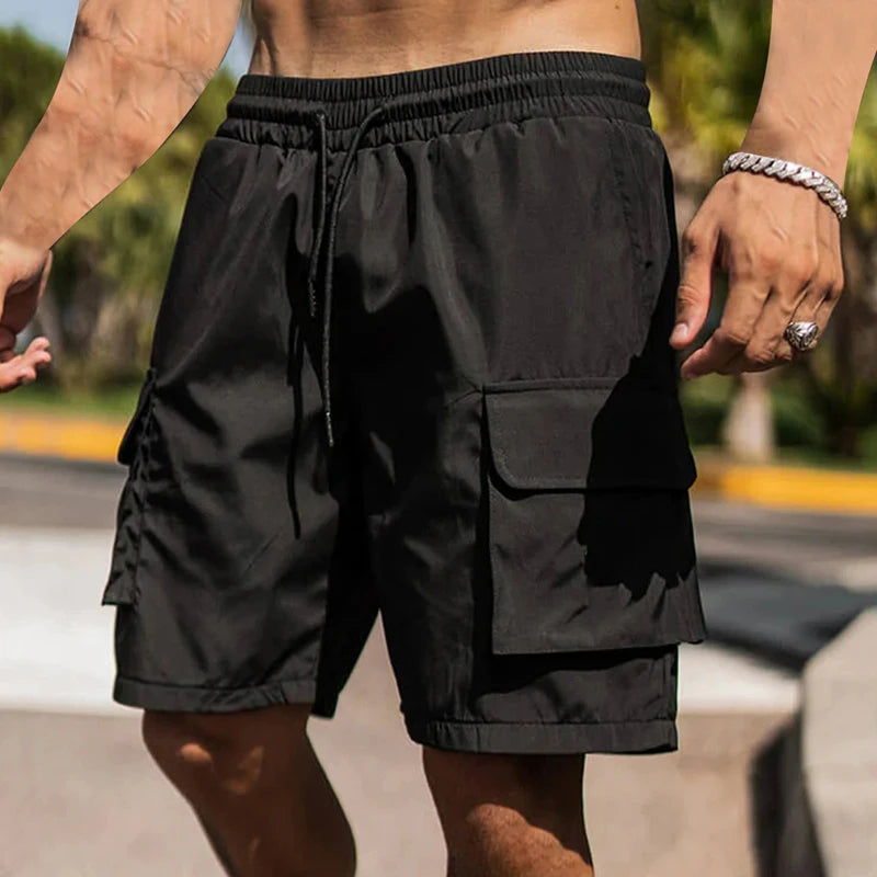 Men s Lightweight Quick Dry Athletic Shorts with Pockets and Adjustable Drawstring Waistband for Summer Outdoor Activities