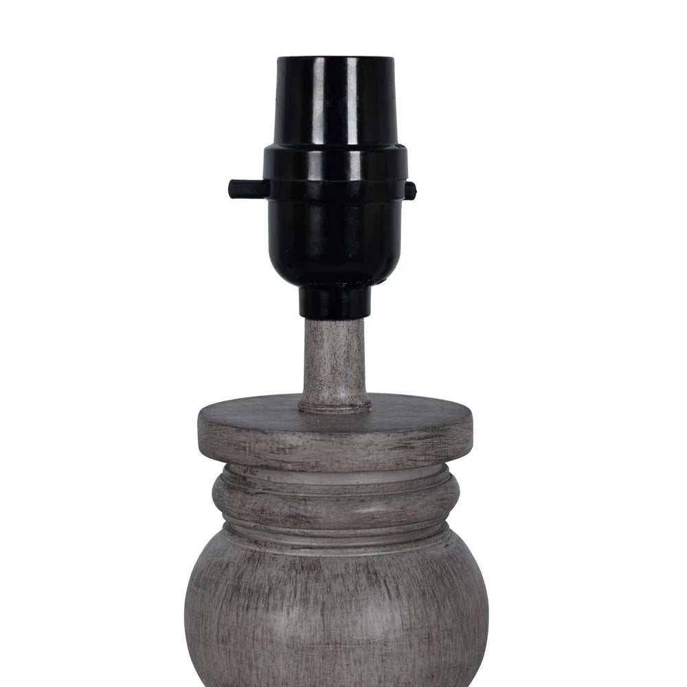 Mini Lamp Weathered Wood Finish Home Office Desk Table Light Easy On Off Switch Ideal Living Room Bedroom Kitchen