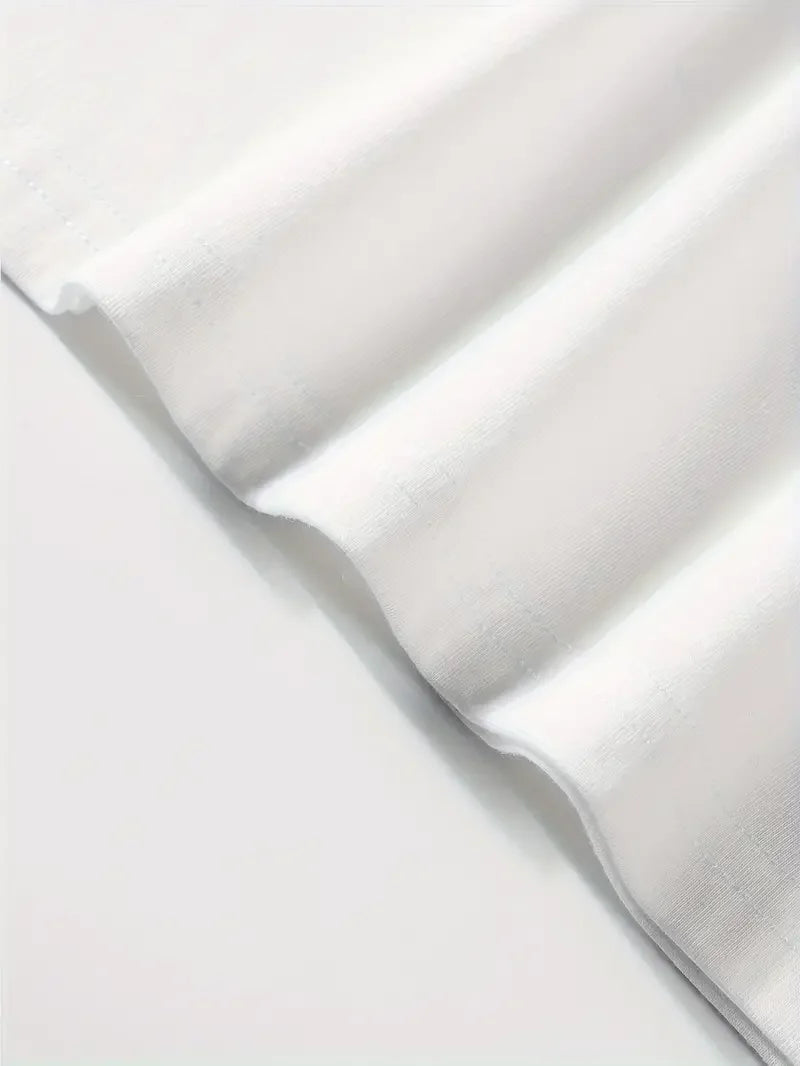 Creative Print Men's Fashionable Summer Crew Neck Short Sleeve Sports T-shirt, Comfortable And Versatile