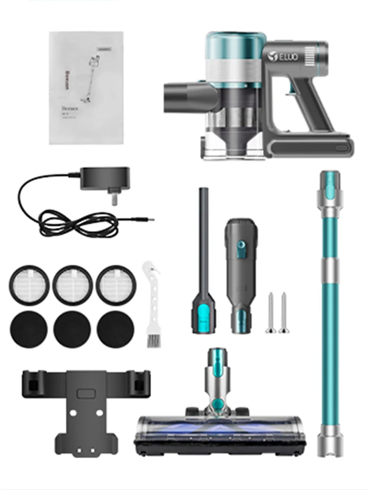 E.LUO Vacuum Cleaner Stretchable Lightweight Dust Sensor Strong Suction 30kpa1h Run Time for Home Pet Carpets Floor Car Cleaning