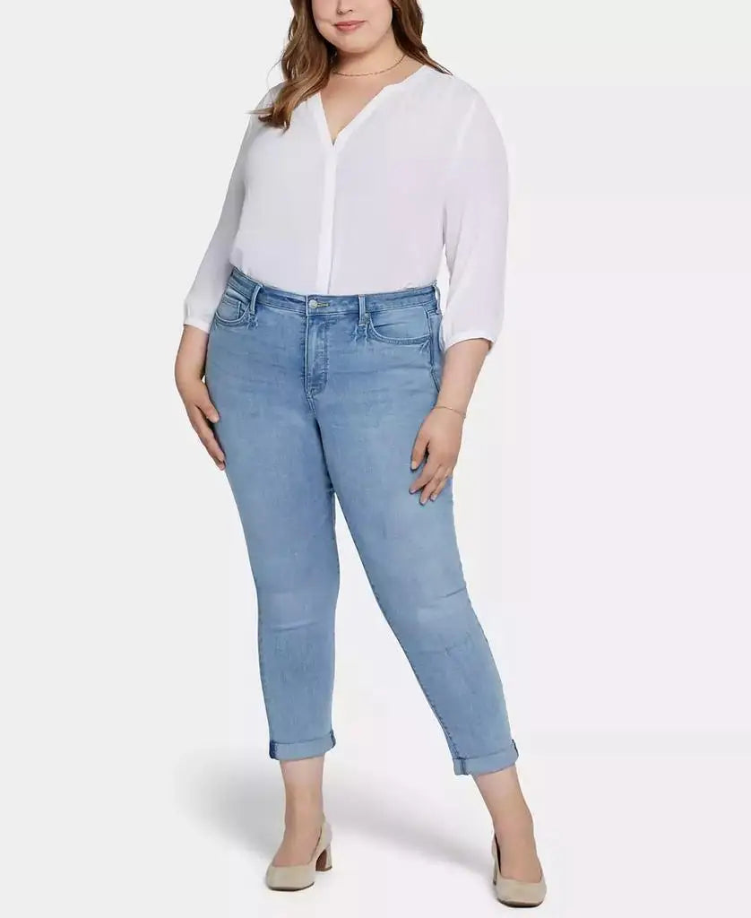 NYDJ | Plus Size Sheri Slim Ankle Jean with Roll Cuffs
