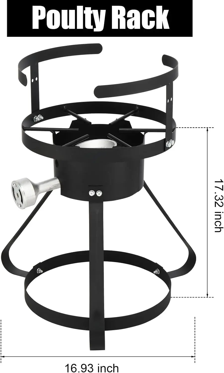 30 Qt Turkey Deep Fryer Set, Aluminum Fish & Seafood Boiler Steamer with 55,000 BTU Propane Gas Burner Stand Injector Thermomete