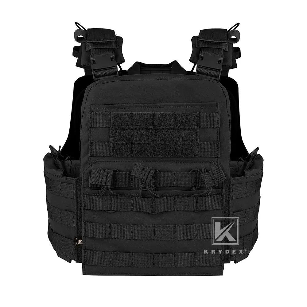 KRYDEX 500D Tactical CPC Vest Plate Carrier Heavy Duty Modular MOLLE Vest Mag Pouch Cage Hunting Airsoft Paintball Armor Vest