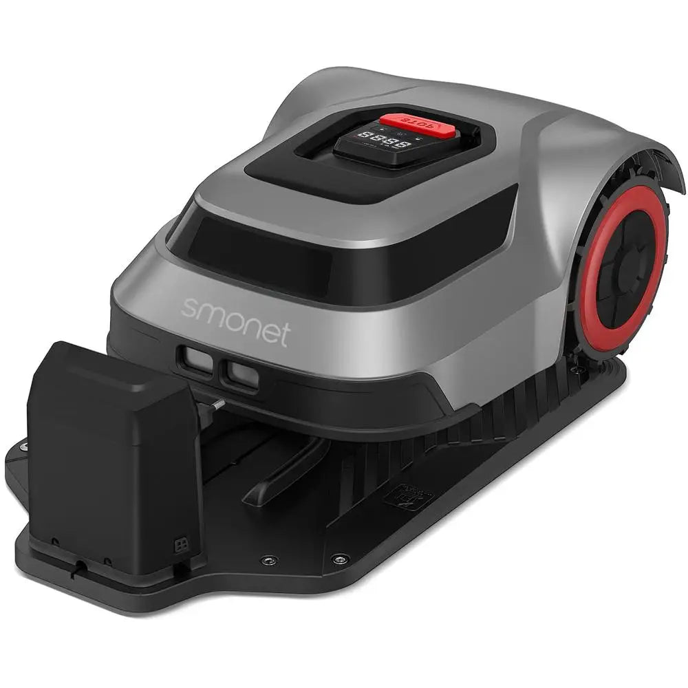 Smart Navigation Robotic Lawn Mower with Rain Detection Auto-Charging APP Control Boundary Break Detection Collision-Free 1/4