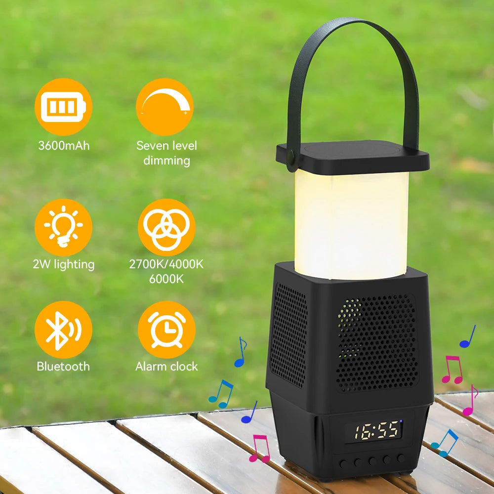 Hand held lamp Camping Light Dimming Portable lantern 3600Mah 2W Warm Light Cold Light USB Charging