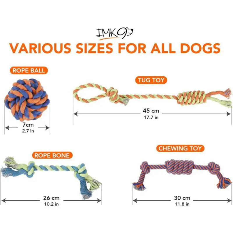 Small and medium-sized dog grinding rope toys, bite resistant, natural materials, dog interactive products