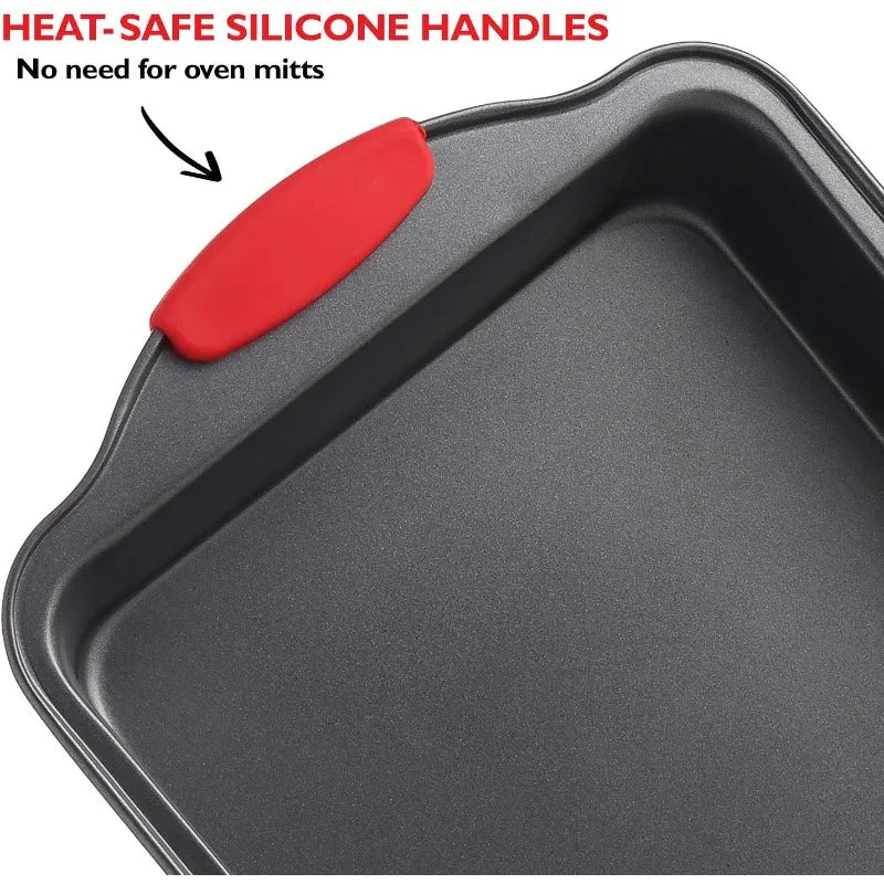 Baking Pan Set, 39 Piece Premium Baking Set, Nonstick Bakeware Sets BPA Free, Cookie Sheets for Baking Nonstick Set, Steel Bakin