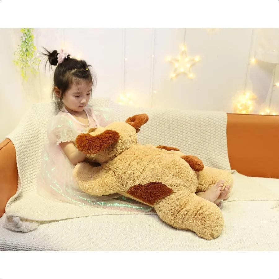 26.8 inch 5 lbs Dog Weighted Stuffed Animals Large Weighted Plush Animal Cute Plush Toy Pillow Gifts for Adults Boys and Girls