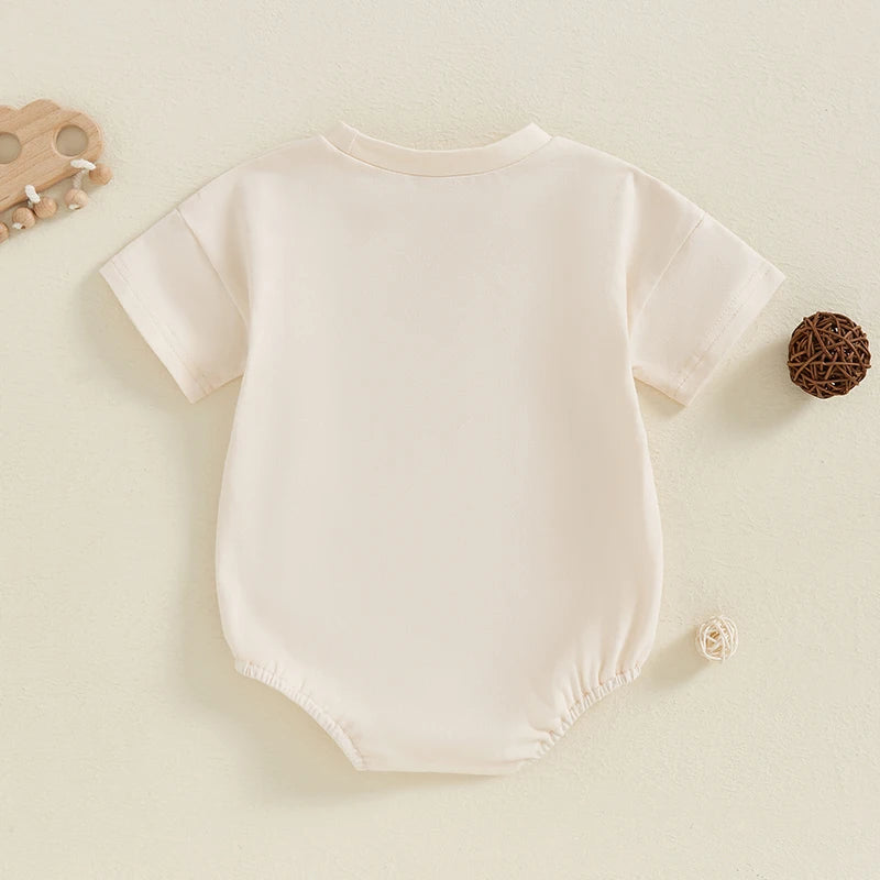 Cute Cartoon Animal Print Sleeveless Romper with Round Neckline for Infants and Toddlers Summer Jumpsuit for Boys and Girls