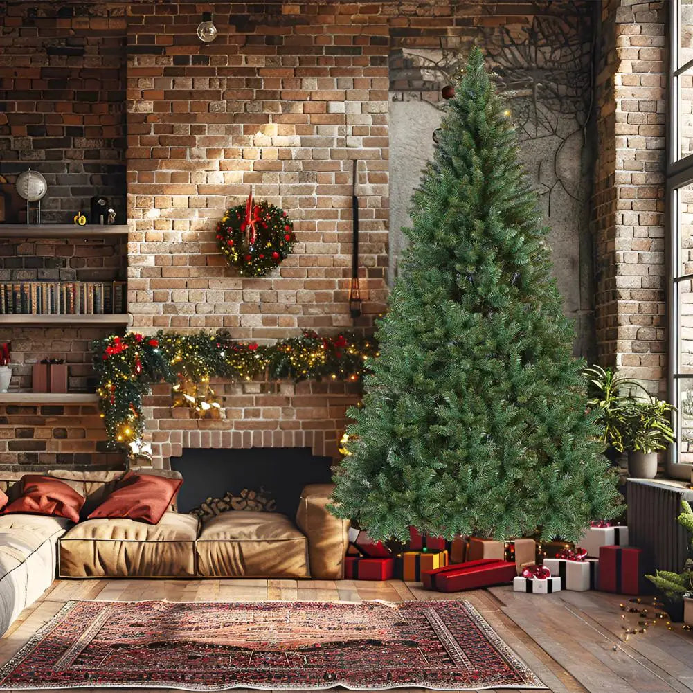 5FT Artificial Christmas Tree with Iron Base Christmas Holiday Pencil Tree with Thick Branch Tips Winter Party Christmas Decor