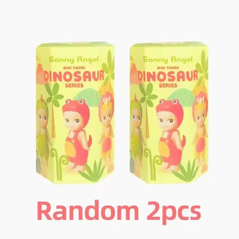 New Sonny Angel Dinosaur Series Hippers Harvest Cute Hippie Doll Trendy Car Mobile Phone Ornaments Dumplings Children'S Toy Gift