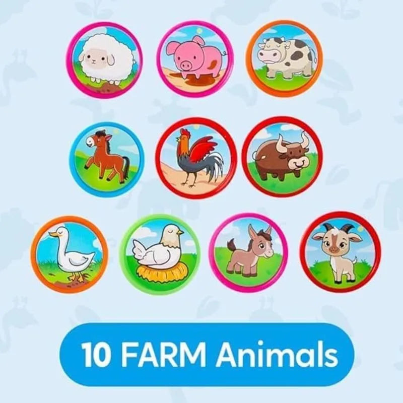50 Pcs Animal Stamps with 50 Different Designs Farm Sea Animals Stamps for Crafting Party Favor Goodie Bag Halloween Christmas