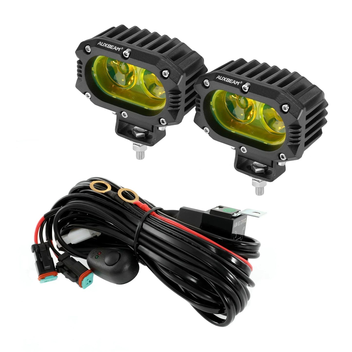 AUXBEAM 4 inch 60W LED Work Light LED Pod Driving Lamp 3000K/6500K Spot Light IP67 for Offroad Truck SUV 4WD ATV R4 SERIES