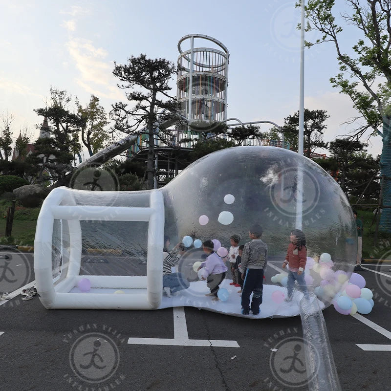 8.2Ft Inflatable Bubble Balloon House Inflatable Tent Bubble House Clear Dome Balloon Garden Tent with Blower/Pump For Party