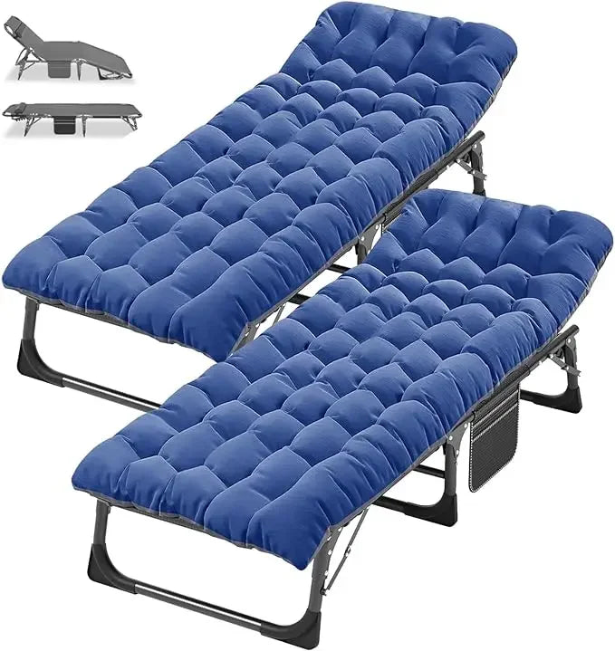 Folding Camping Cot with Mattress, 2 Pack Heavy Duty Folding Cot for Adults, Portable Sleeping Cot Bed Adults Outdoor Bedwith