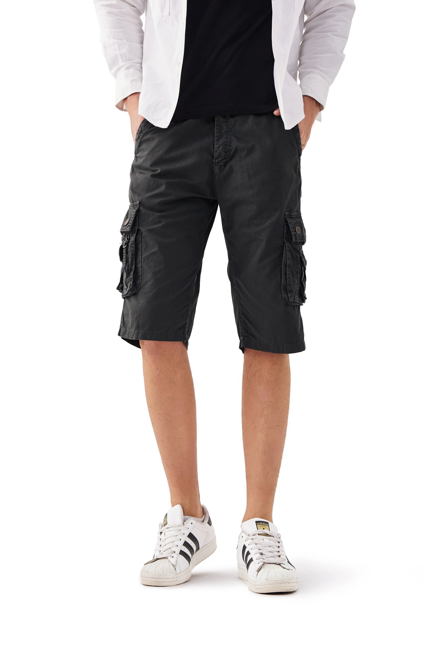 Men's lightweight quick drying tactical workwear shorts - stretch outdoor casual shorts with multiple pockets
