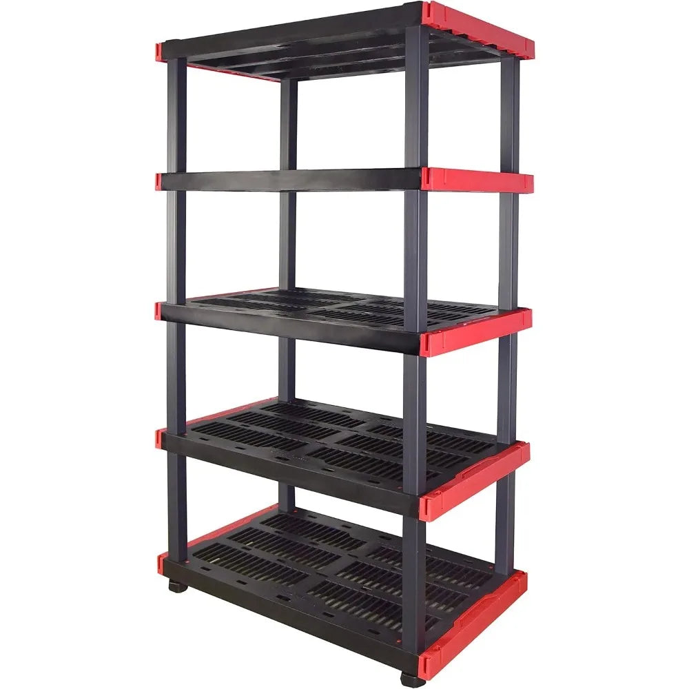 Best - Craftsman, 5-Tier Highly Durable Storage Rack, 200lbs/shelf, (72.3”H x 40”W x 24”D), Interlocking Shelving Unit