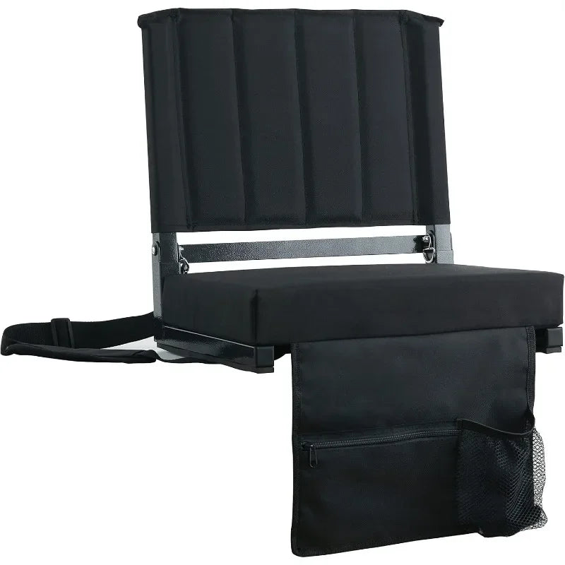 Hot Sale.Stadium Seats with Back Support Bleacher Chairs with Back,Cushion Thick Padded Bleacher Seats Includes Shoulder Strap