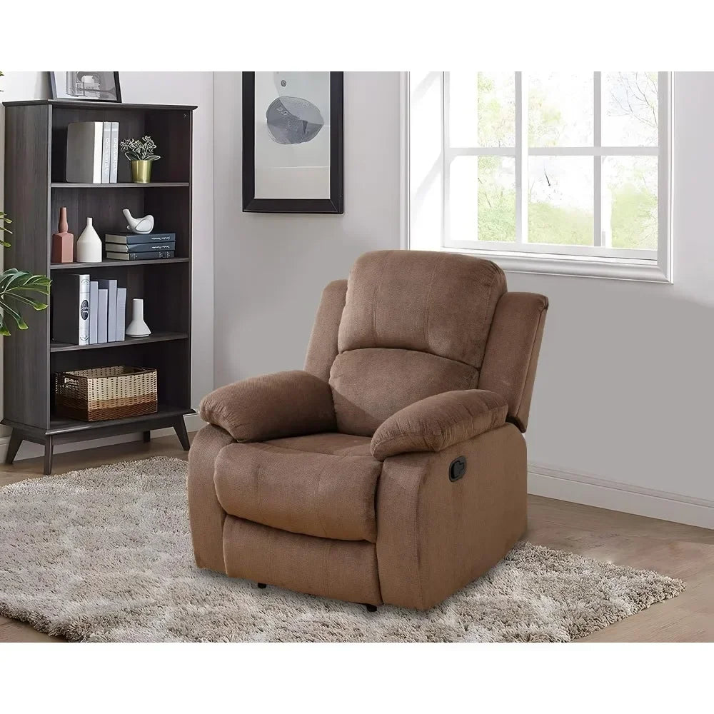 Living Room Sofa Set,3 Pieces Recliner Sofa Set Living Room Furniture, Fabric Sofa Set, Recliner Couch Set with Storage Console