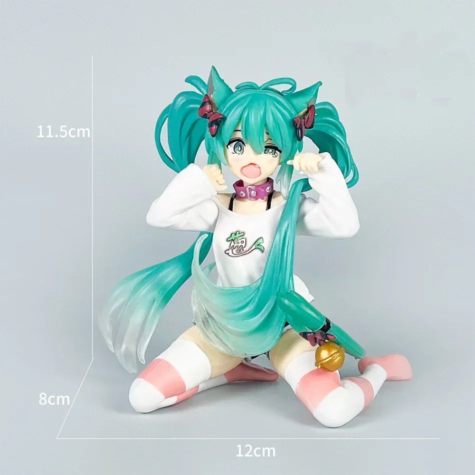 In Stock Hatsune Miku Nekomimi T-Shirt Ver. Vocaloid Collectible Anime Figure Model Toys