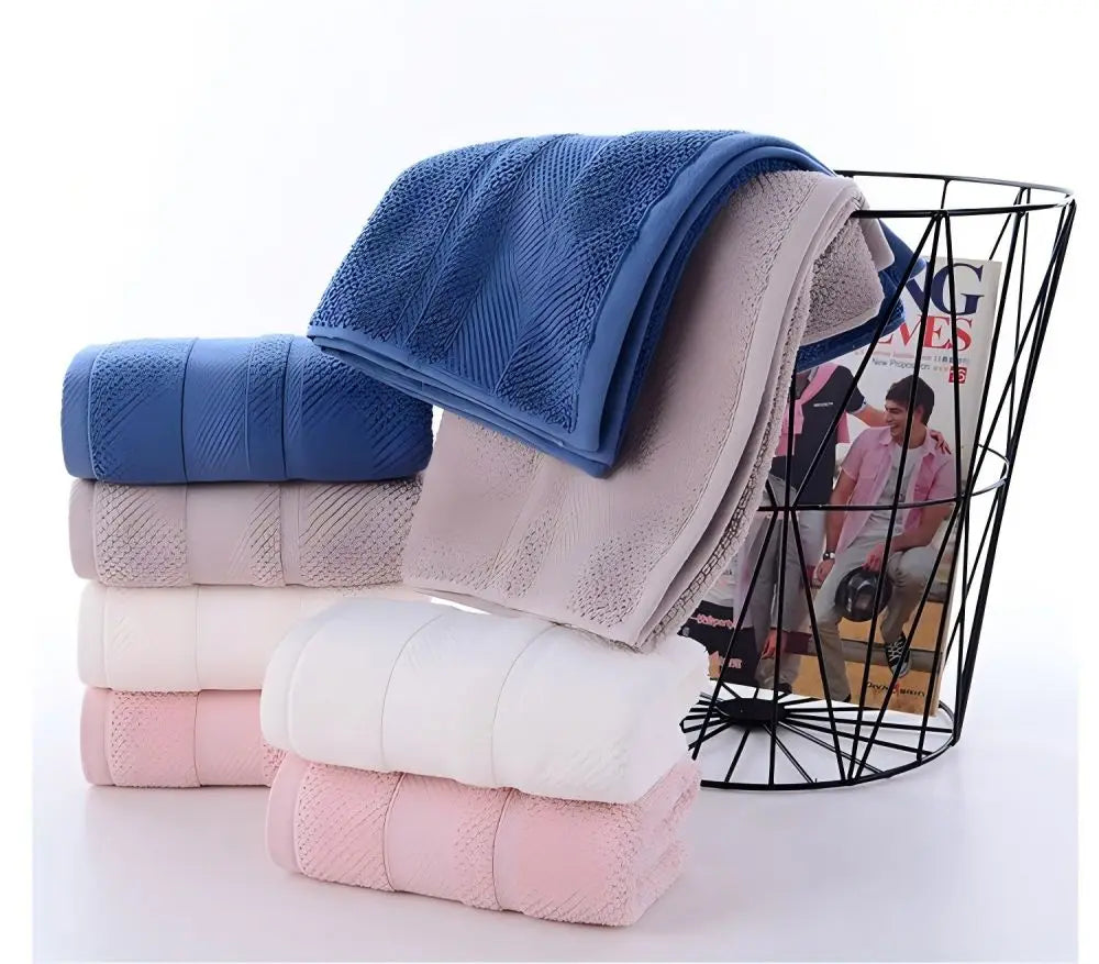 Adult cotton towel 34x74cm blue, pink, white, gray, 4 color mix and match set, face towel facial care bathroom sports household
