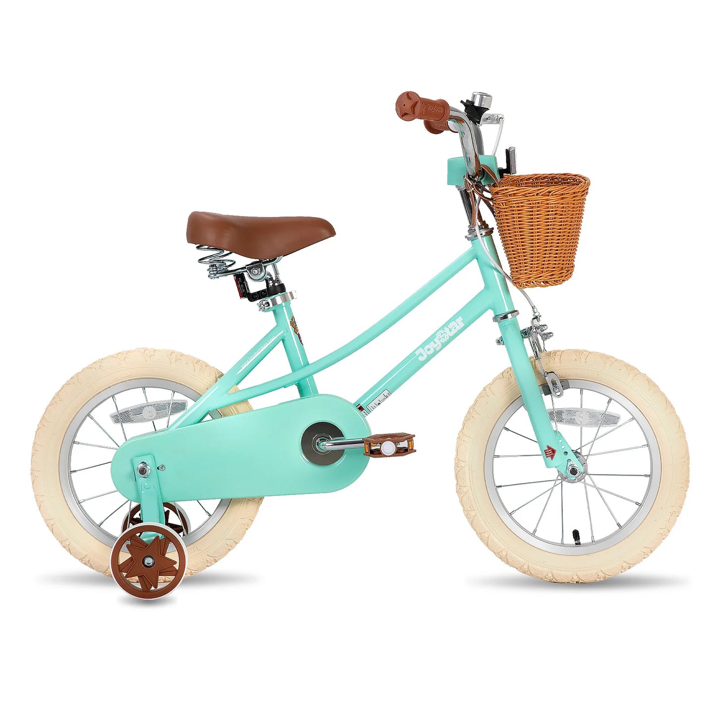 JOYSTAR Retro Style Girls Bike for 2-12 Years Kids, 12 14 16 Inch Kids Bike with Training Wheels, 20 Inch with Kickstand, Green