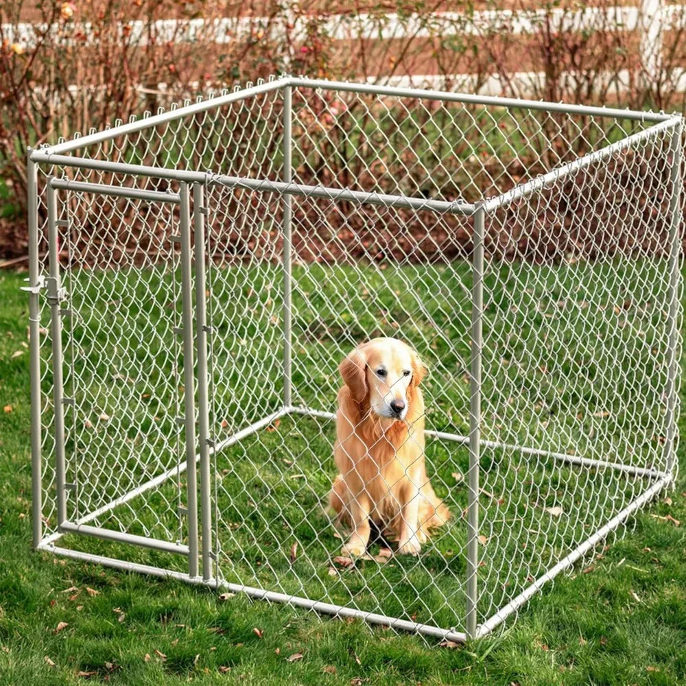 Heavy Duty Outdoor Galvanized Chain Link Dog Kennel Enclosure