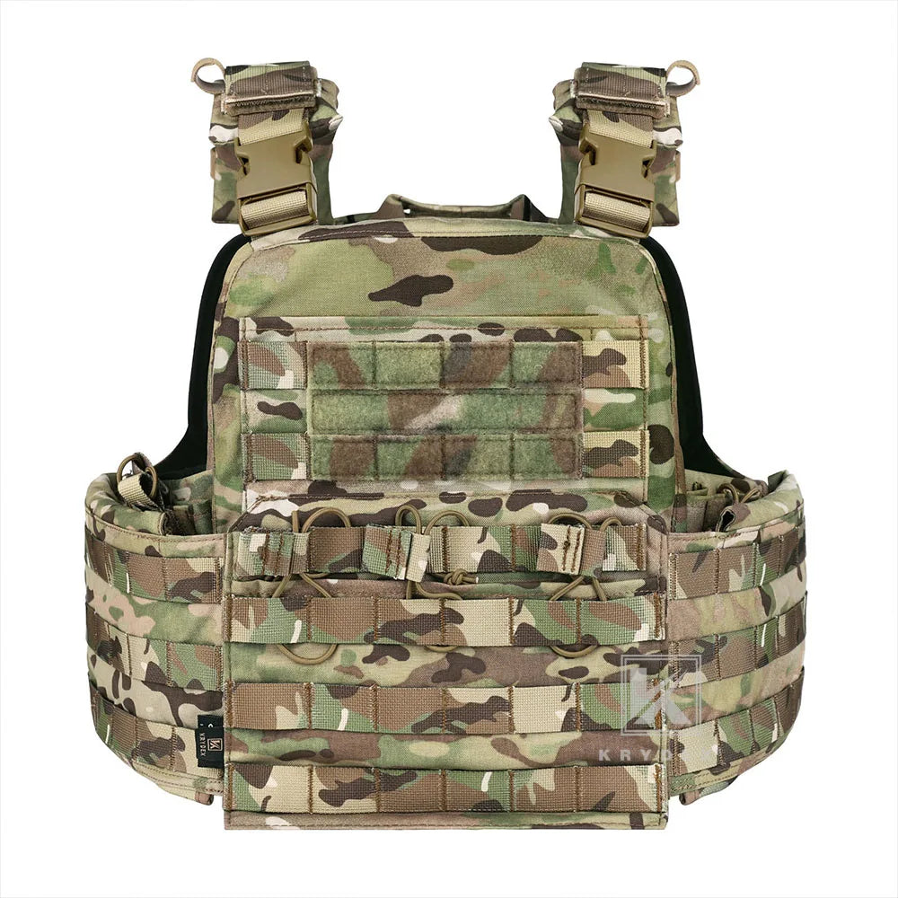 KRYDEX 500D Tactical CPC Vest Plate Carrier Heavy Duty Modular MOLLE Vest Mag Pouch Cage Hunting Airsoft Paintball Armor Vest