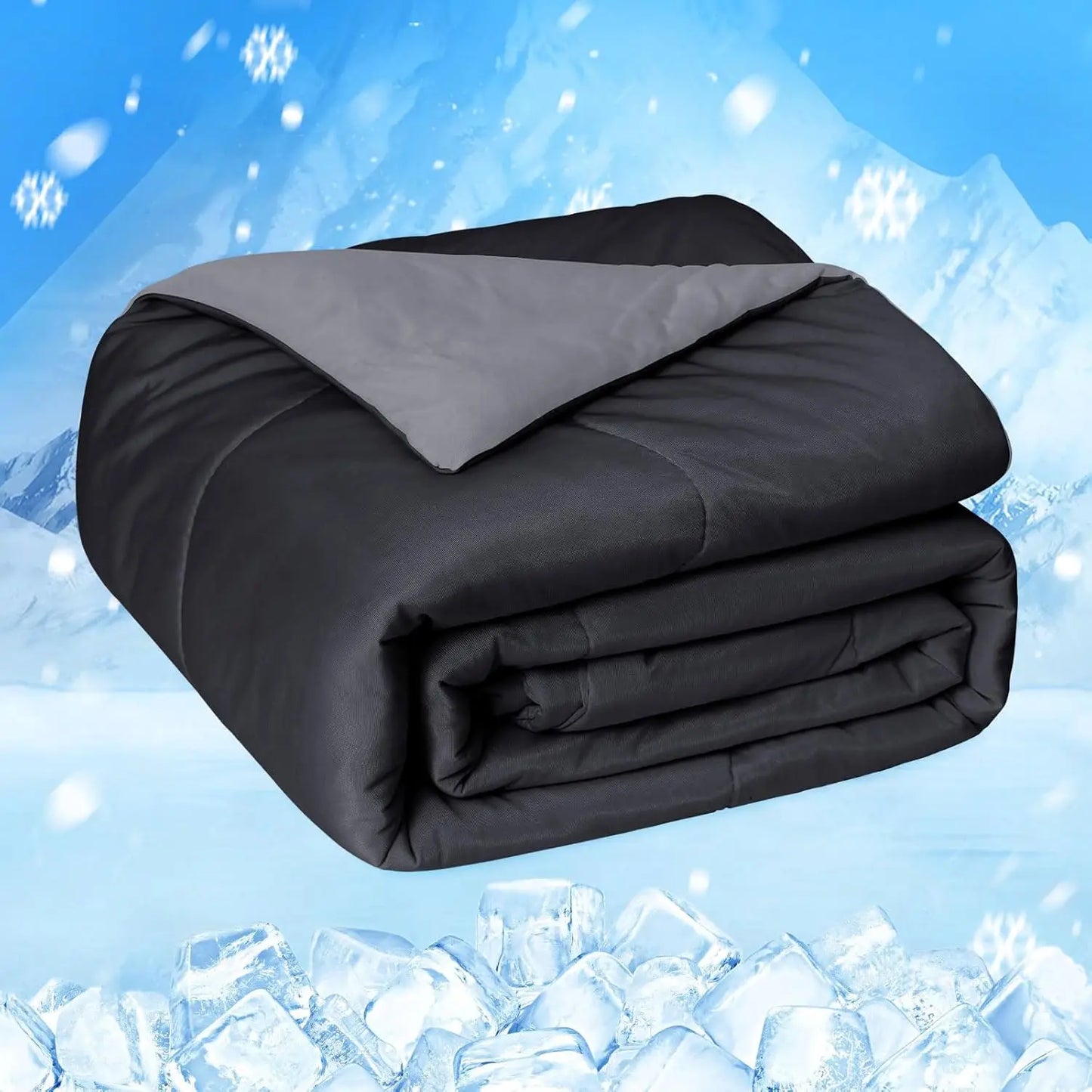 One Cool Comforter, Double-Sided Cold Technology Fabric Cool Blanket for Night Sweats and Hot Sleepers